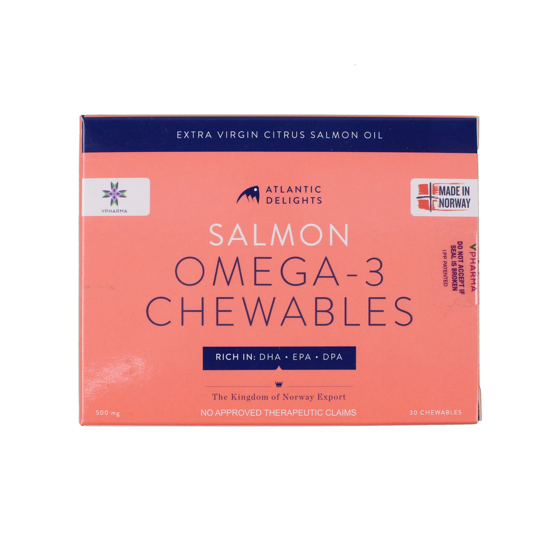 ATLANTIC DELIGHTS Salmon Omega 3 Chewables Capsule 30's price in the